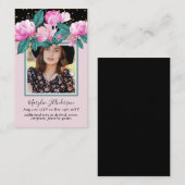 100 mooie bloemige gebeds- rouwfoto-herdenking FOT Visitekaartje (Voorkant / Achterkant)