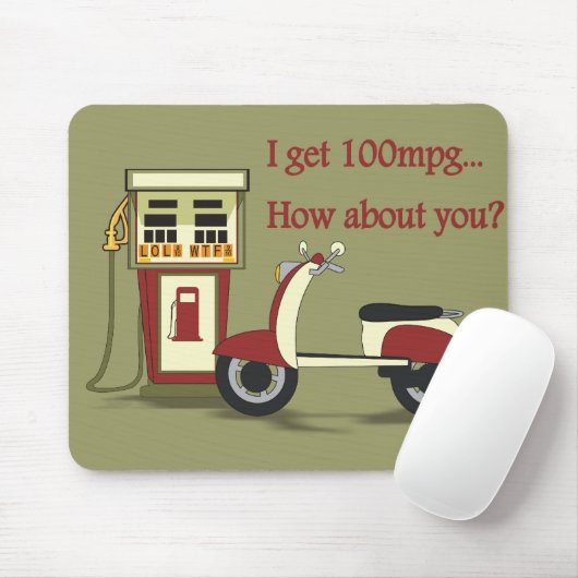 100 mpg?Mousepad Muismat (Met muis)