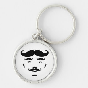 100% Mustache Sleutelhanger
