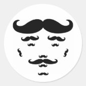 100% Mustache Sticker (Voorkant)