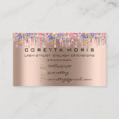 100 Nails Appointment Herinneringsmodule Roos Visitekaartje (Achterkant)