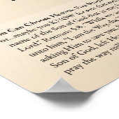 100 namen van Jesus American Spelling.ai Poster (Hoek)