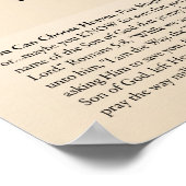 100 namen van Jesus English Spelling Poster (Hoek)