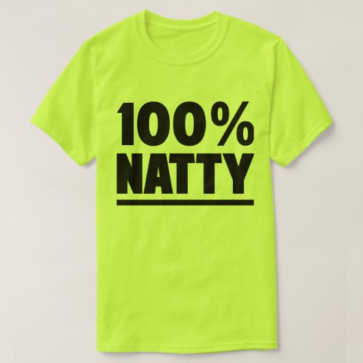 100% natuurlijk Bodybuilding Fitness Gym T-shirt (Design voorkant)