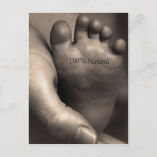 100% natuurlijk briefkaart