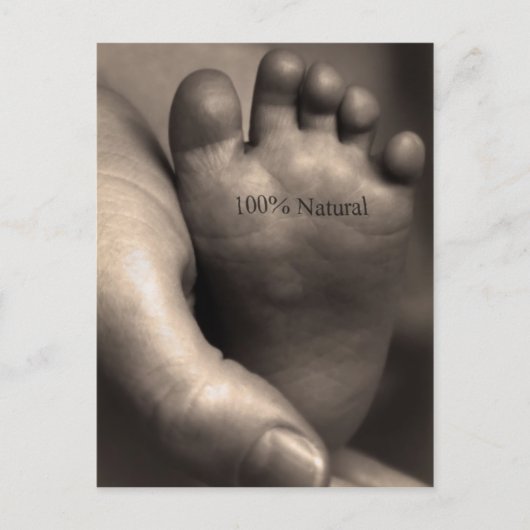 100% natuurlijk briefkaart (Voorkant)