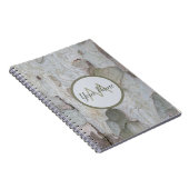 100% natuurlijk monogram met jouw naam! notitieboek (Rechterzijde)