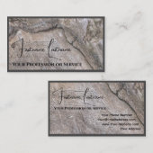 100% natuurlijk ontwerp van meubels met organisch  visitekaartje (Voorkant / Achterkant)