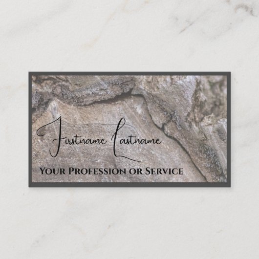 100% natuurlijk ontwerp van meubels met organisch  visitekaartje (Voorkant)