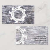 100% natuurlijk organisch, houten stijlvol interie visitekaartje (Voorkant / Achterkant)