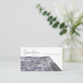 100% natuurlijk organisch, houten stijlvol interie visitekaartje (Staand voorkant)