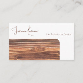 100% natuurlijk organisch, houten stijlvol interie visitekaartje
