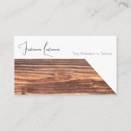 100% natuurlijk organisch, houten stijlvol interie visitekaartje