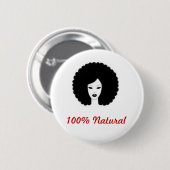 100% natuurlijk ronde button 5,7 cm (Voorkant /achterkant)