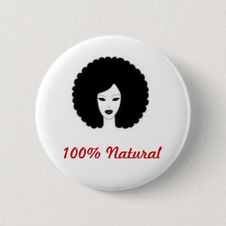 100% natuurlijk ronde button 5,7 cm