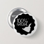100% natuurlijk ronde button 5,7 cm (Voorkant /achterkant)