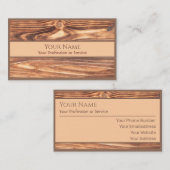 100% natuurlijk visitekaartje op basis van organis (Voorkant / Achterkant)