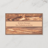 100% natuurlijk visitekaartje op basis van organis (Voorkant)