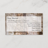 100% natuurlijk visitekaartje op basis van organis (Achterkant)