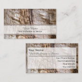 100% natuurlijk visitekaartje op basis van organis (Voorkant / Achterkant)