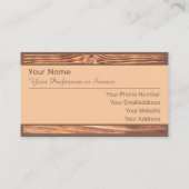 100% natuurlijk visitekaartje op basis van organis (Achterkant)