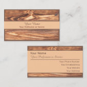 100% natuurlijk visitekaartje op basis van organis (Voorkant / Achterkant)