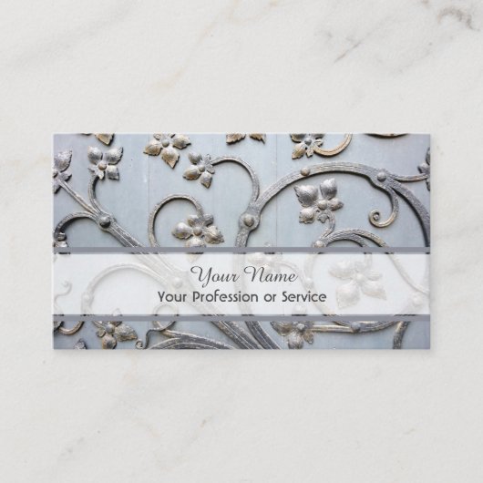 100% natuurlijk visitekaartje op basis van organis (Voorkant)