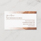 100% natuurlijk visitekaartje op basis van organis (Achterkant)