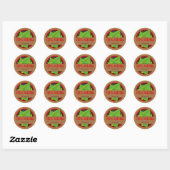 100% natuurlijke kruidenorganische producten ronde sticker (Vel)