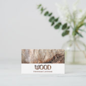 100% natuurlijke organische houten letters houten  visitekaartje (Staand voorkant)