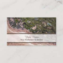 100% natuurlijke organische houten stijl visitekaartje