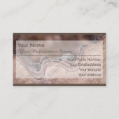 100% natuurlijke organische houten stijl visitekaartje (Achterkant)