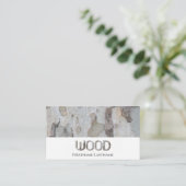 100% natuurlijke organische houten stijlvolle hout visitekaartje (Staand voorkant)