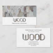 100% natuurlijke organische houten stijlvolle hout visitekaartje (Voorkant / Achterkant)