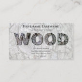 100% natuurlijke organische schors visitekaartje (Achterkant)