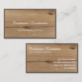 100% natuurlijke parketvloeren op basis van organi visitekaartje (Voorkant / Achterkant)