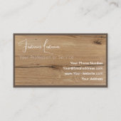 100% natuurlijke parketvloeren op basis van organi visitekaartje (Achterkant)