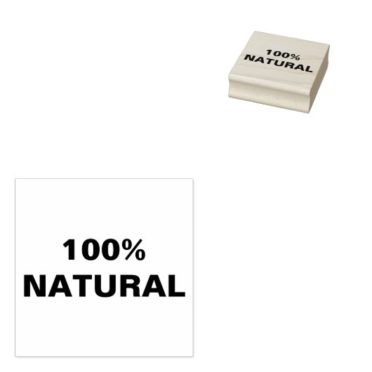 100% Natuurlijke Rubberstempel (Gestempeld)