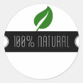 100% Natuurlijke Stickers (Voorkant)