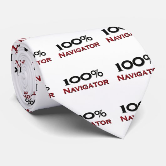 100 % navigator stropdas (Opgerold)