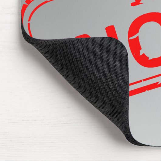 100% NB Rubber-stempel Mousepad Muismat (Hoek)