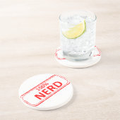 100% Nerd Rubber-stempel Zandsteen Onderzetter (Zijkant)