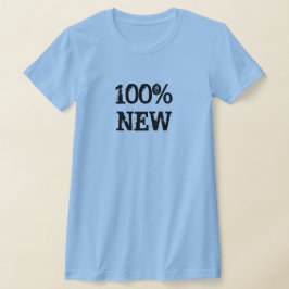 100% nieuw lichtblauw t-shirt
