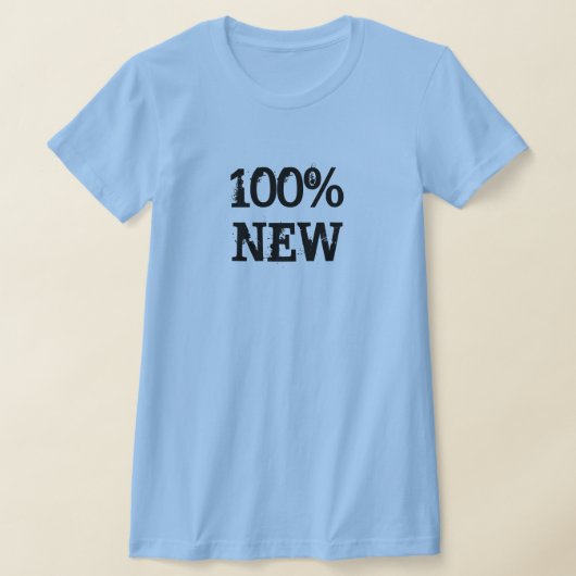 100% nieuw lichtblauw t-shirt (Laagn)