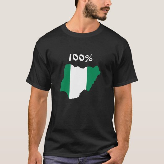 100% Nigeriaan T-shirt (Voorkant)