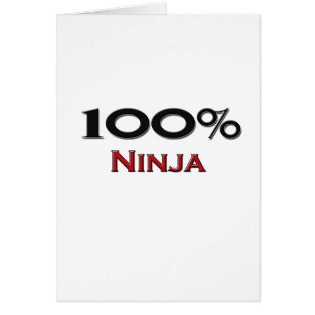 100 % Ninja (Voorkant)
