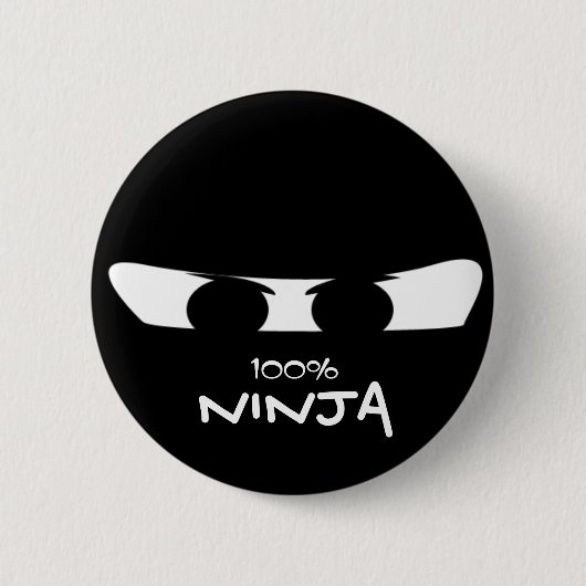 100% NINJA Button (Voorkant)