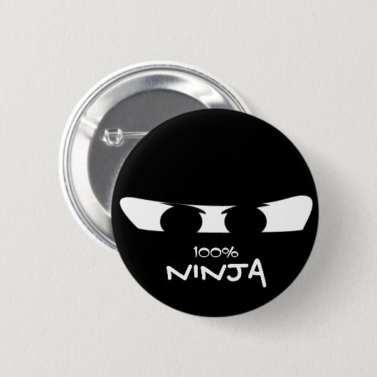 100% NINJA Button (Voorkant /achterkant)