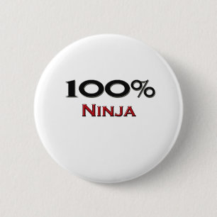 100 % Ninja Ronde Button 5,7 Cm
