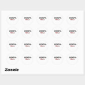 100 % Ninja Ronde Sticker (Vel)
